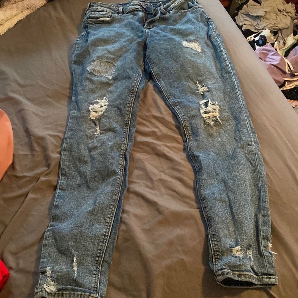 Old navy high rise super‎ skinny jeans 10